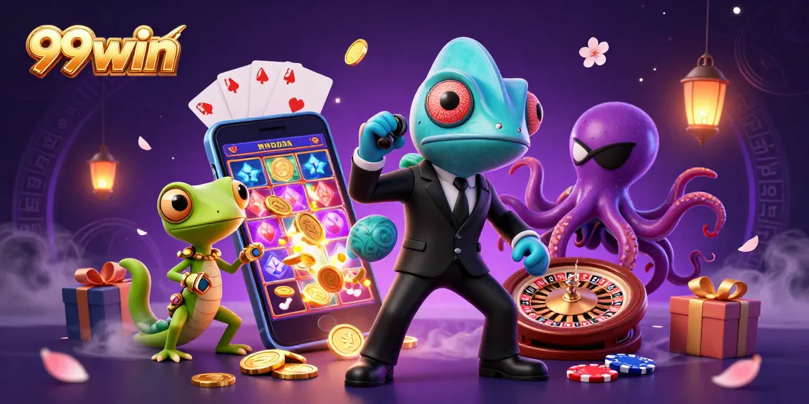 Experience thrilling spins and wins at 99win with a dynamic 3D casino adventure.