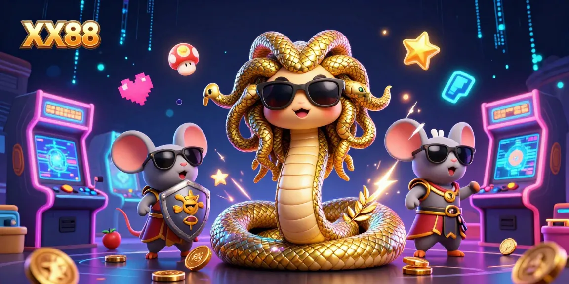 Engage with XX88's vibrant online gaming world featuring exciting characters and casino elements.