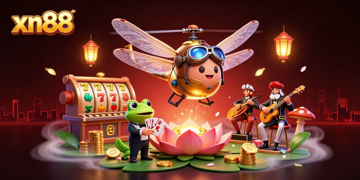 Experience thrilling xn88 slot action with vibrant characters and dynamic casino elements.