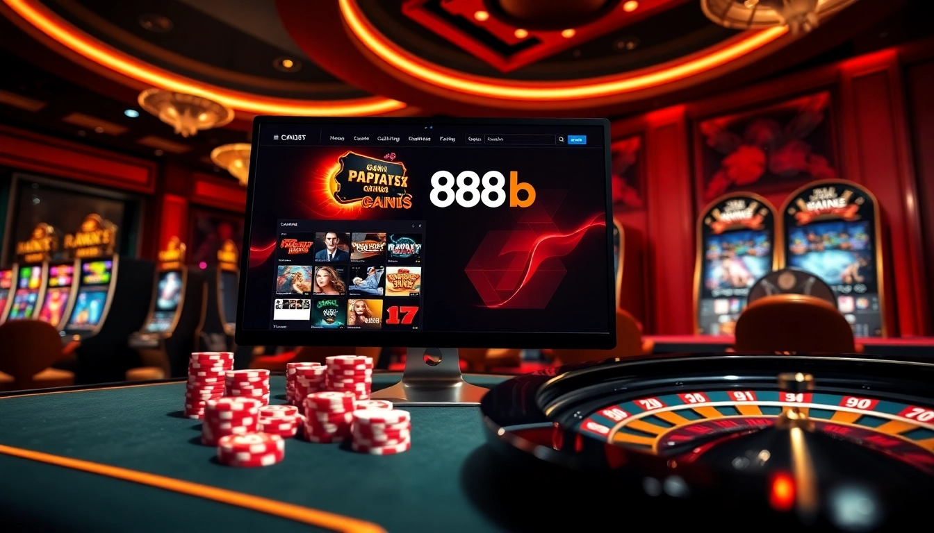 Experience the thrill of gambling at 888b with dynamic casino visuals and engaging games.