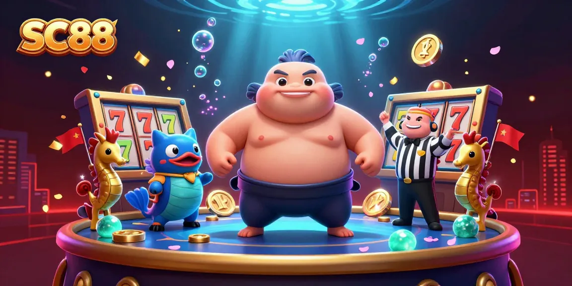 Engage with SC 88 in an immersive underwater casino featuring dynamic slot games and vibrant characters.