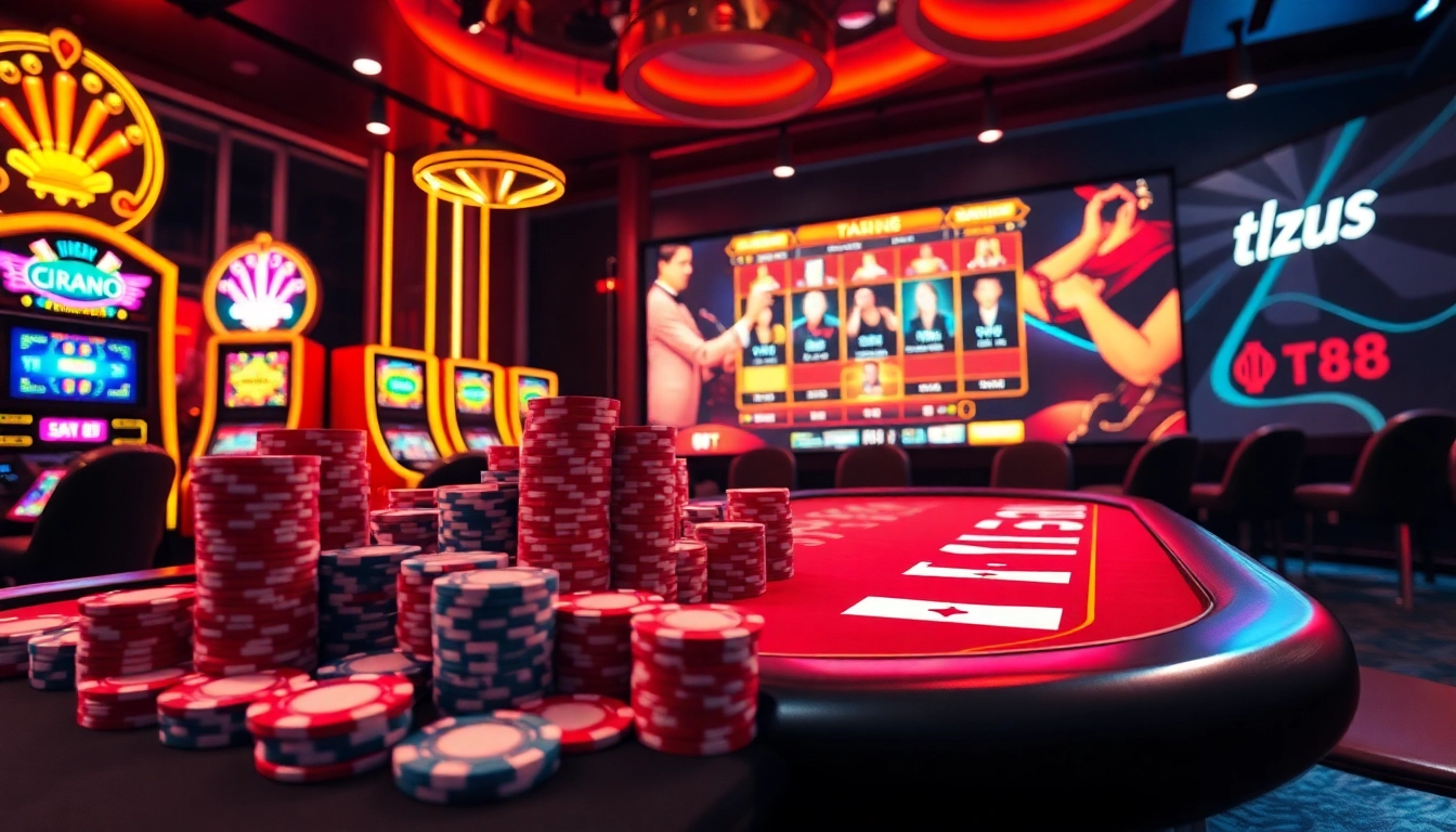 Experience thrilling gameplay at tr88 with live dealer interactions and vibrant casino atmosphere.