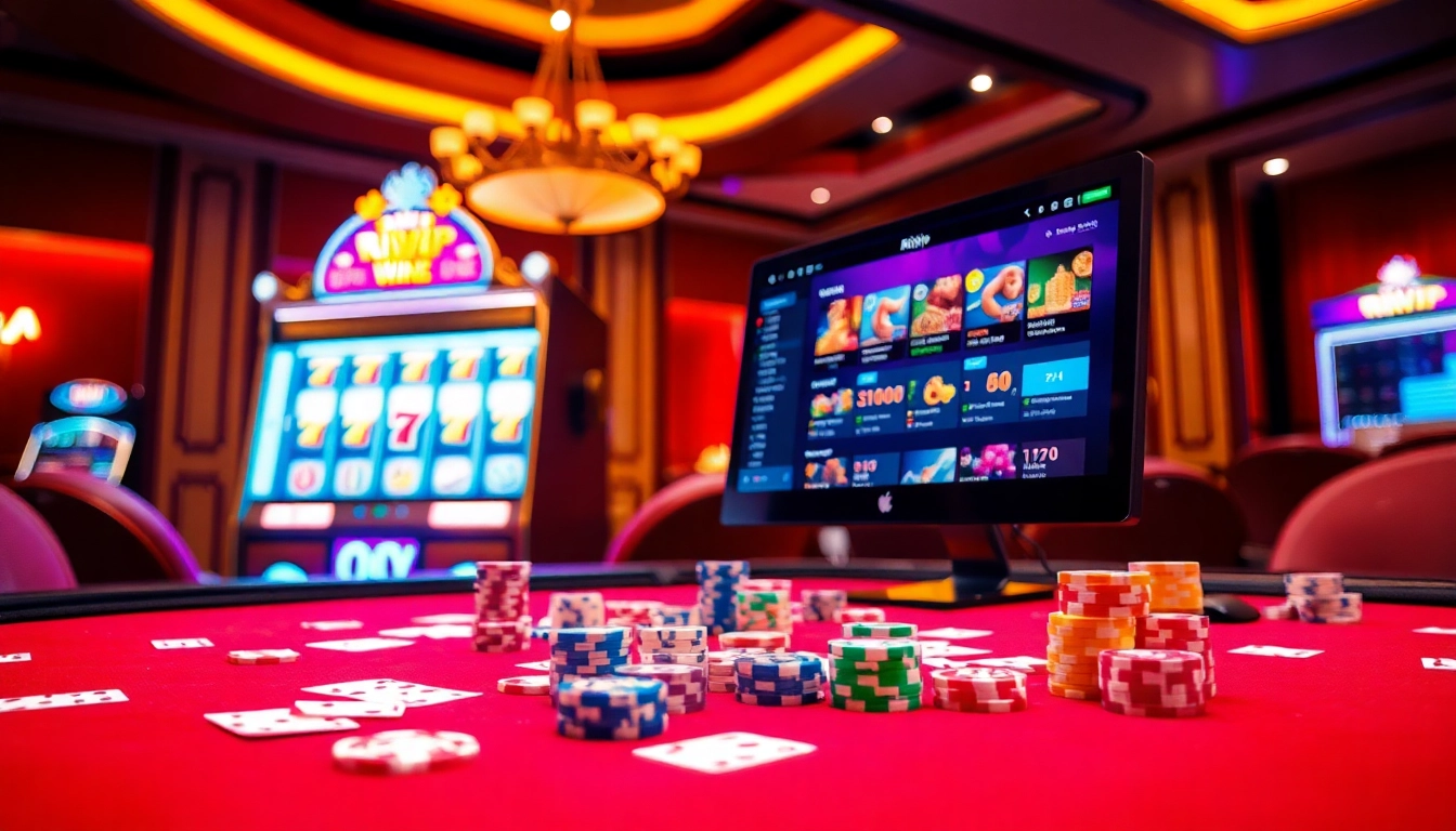 Engaging players in dynamic online gambling experiences at Rikvip's luxurious casino interface.