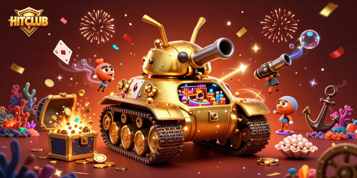 Experience the excitement of HITCLUB with engaging casino-themed 3D visuals and dynamic elements.