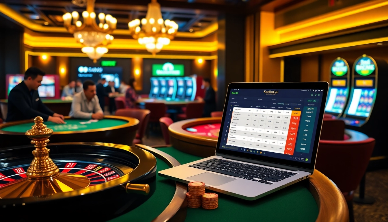 Experience keonhacai betting with players engaging at a vibrant casino table.