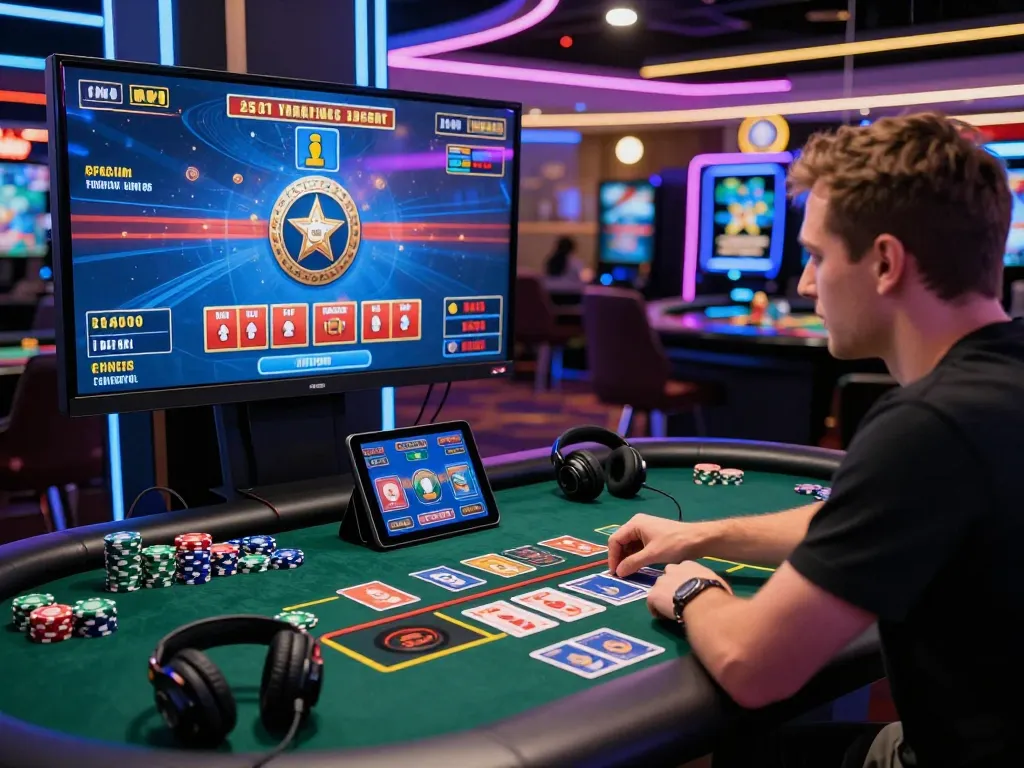 Exciting online gaming experience at 789Win live casino with colorful chips and dealer interaction.