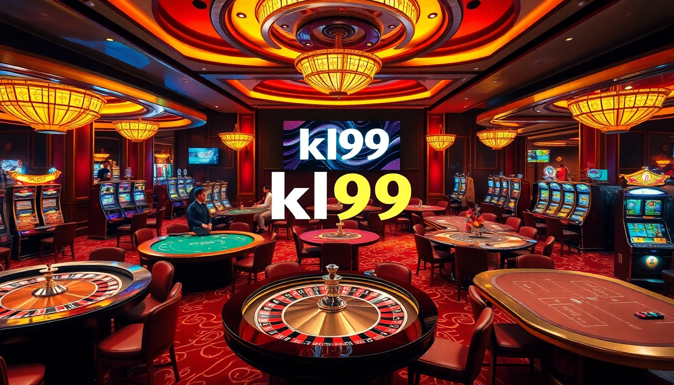 Engage with the kl99 casino atmosphere featuring vibrant roulette and poker games.