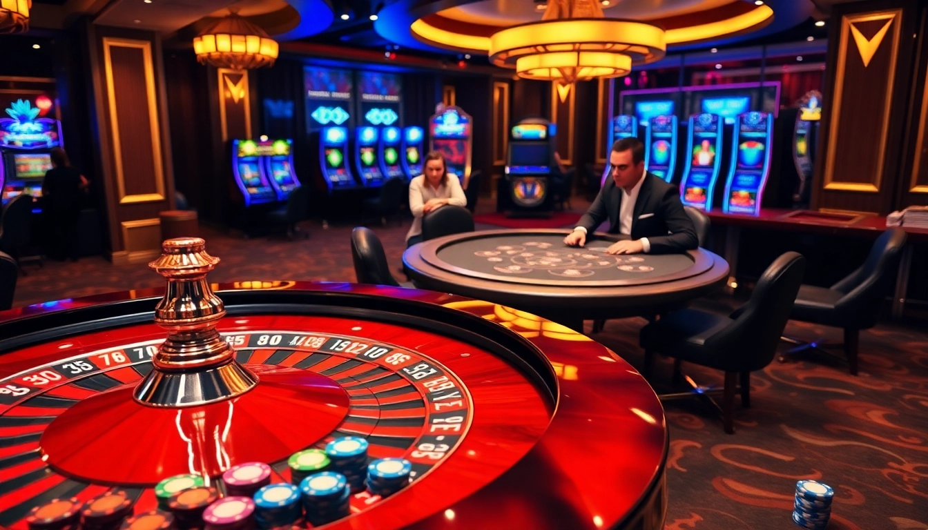 Engaging roulette action at https://58win.watch/, showcasing a lively casino atmosphere with vibrant poker chips.