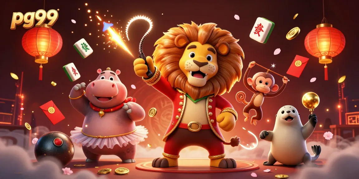 Experience the excitement of pg99 with vibrant 3D casino characters and game elements.