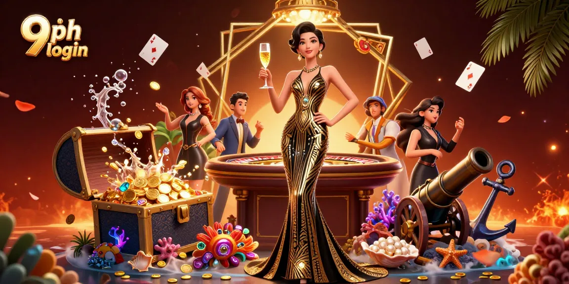 Experience the excitement of 9ph login with elegant designs and vibrant casino elements