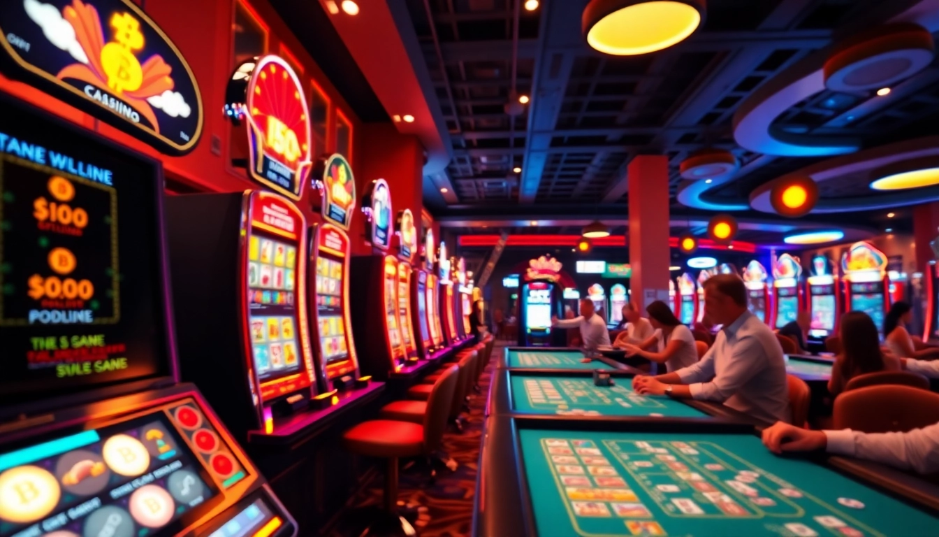 תיאור מרגש של Stake Casino עם ממשק וירטואלי מודרני, המדגיש את ההתרגשות ממשחקי קריפטו.