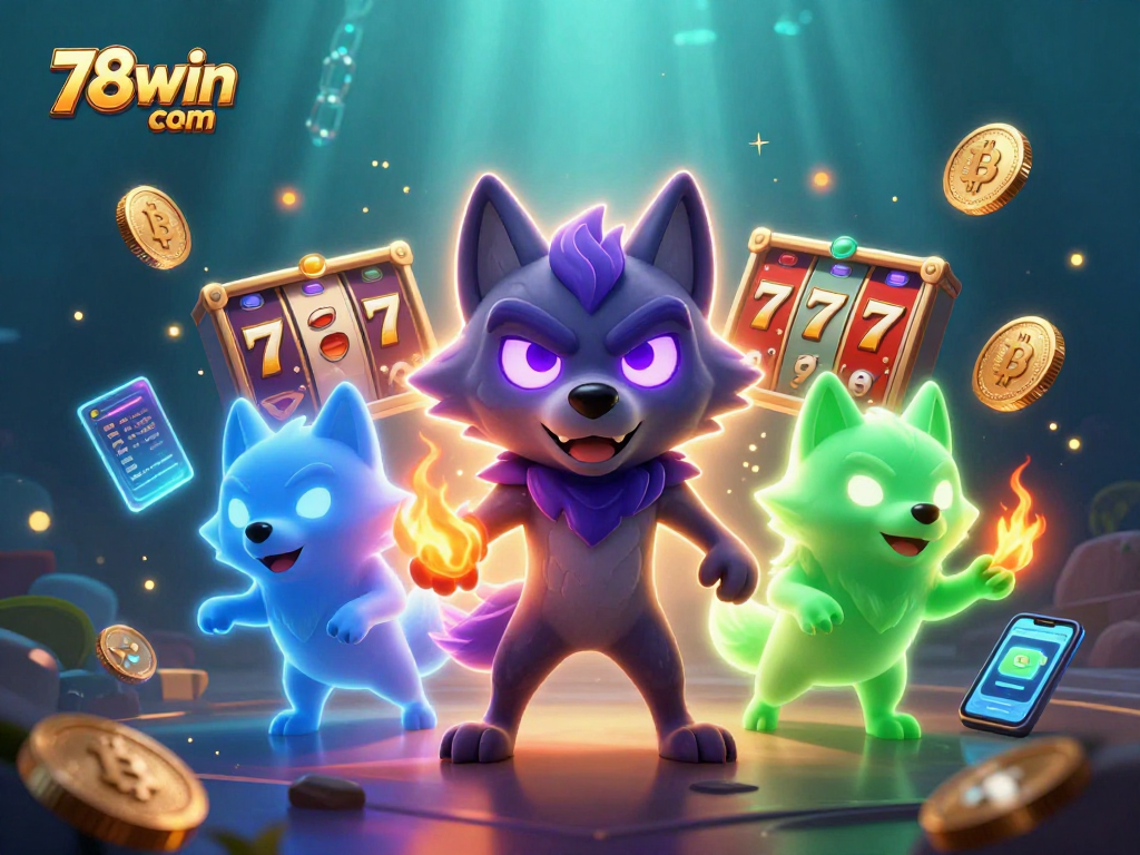 Experience the exciting slots and betting action at 78win com with vibrant 3D casino elements.