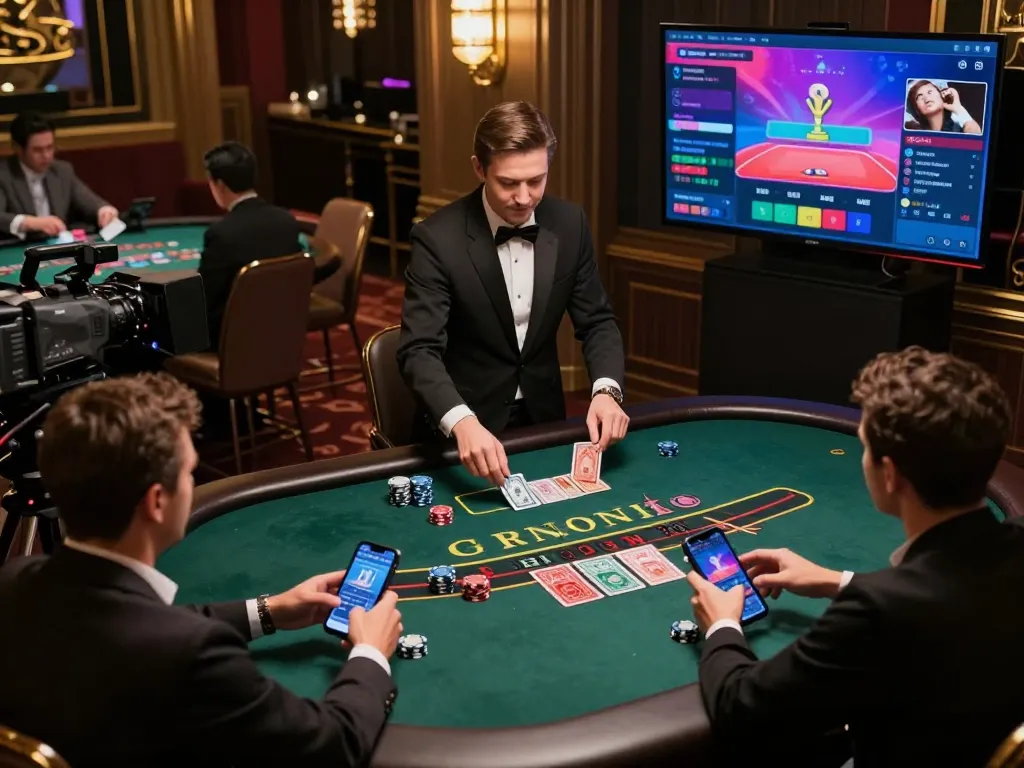 Players engaged in strategic online blackjack at man88 casino, showing excitement and dynamic gameplay.