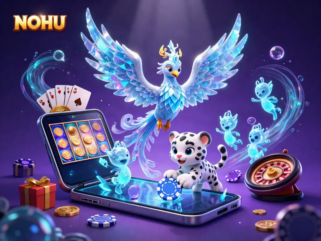 Experience the thrill of NOHU with vibrant slot games and stunning 3D characters enhancing the gaming adventure.