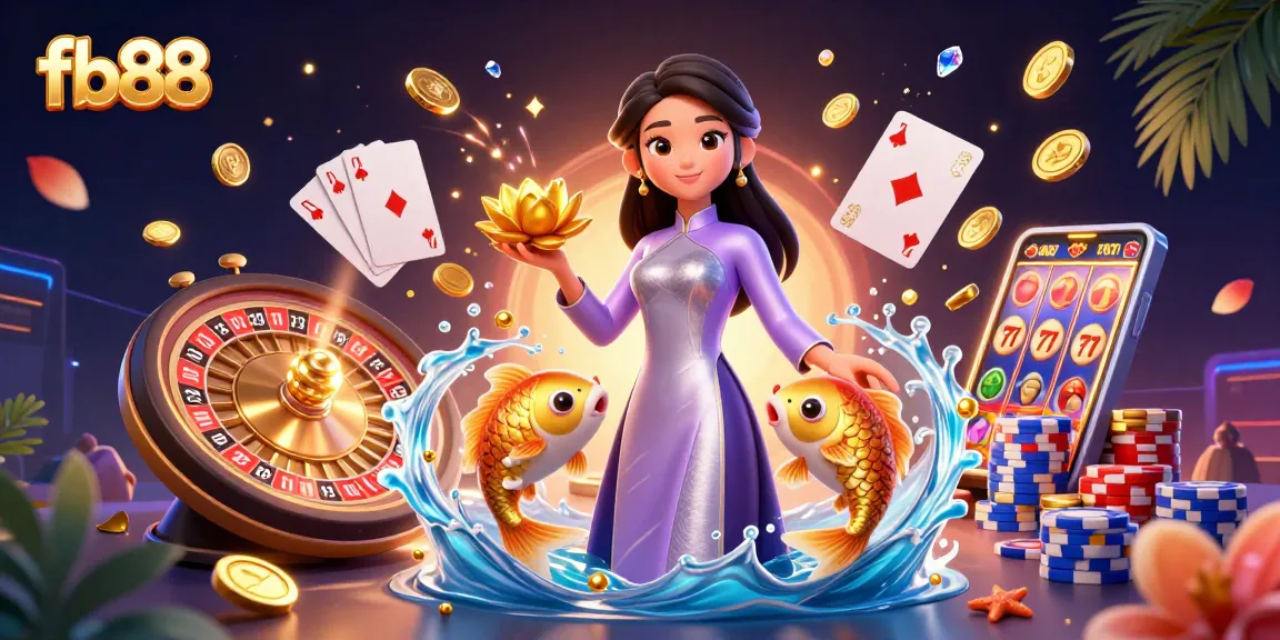 Experience exciting gameplay at fb88 with vibrant 3D visuals and a dynamic casino atmosphere.