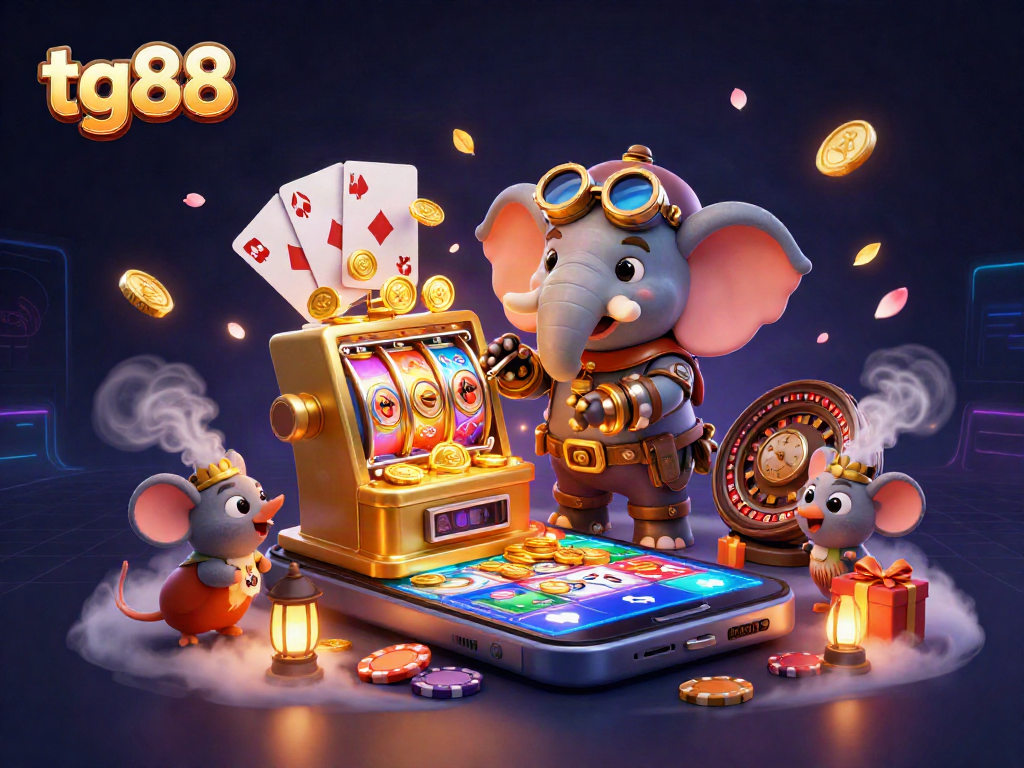 Spin the vibrant reels and win big with tg88's thrilling slot machine action!