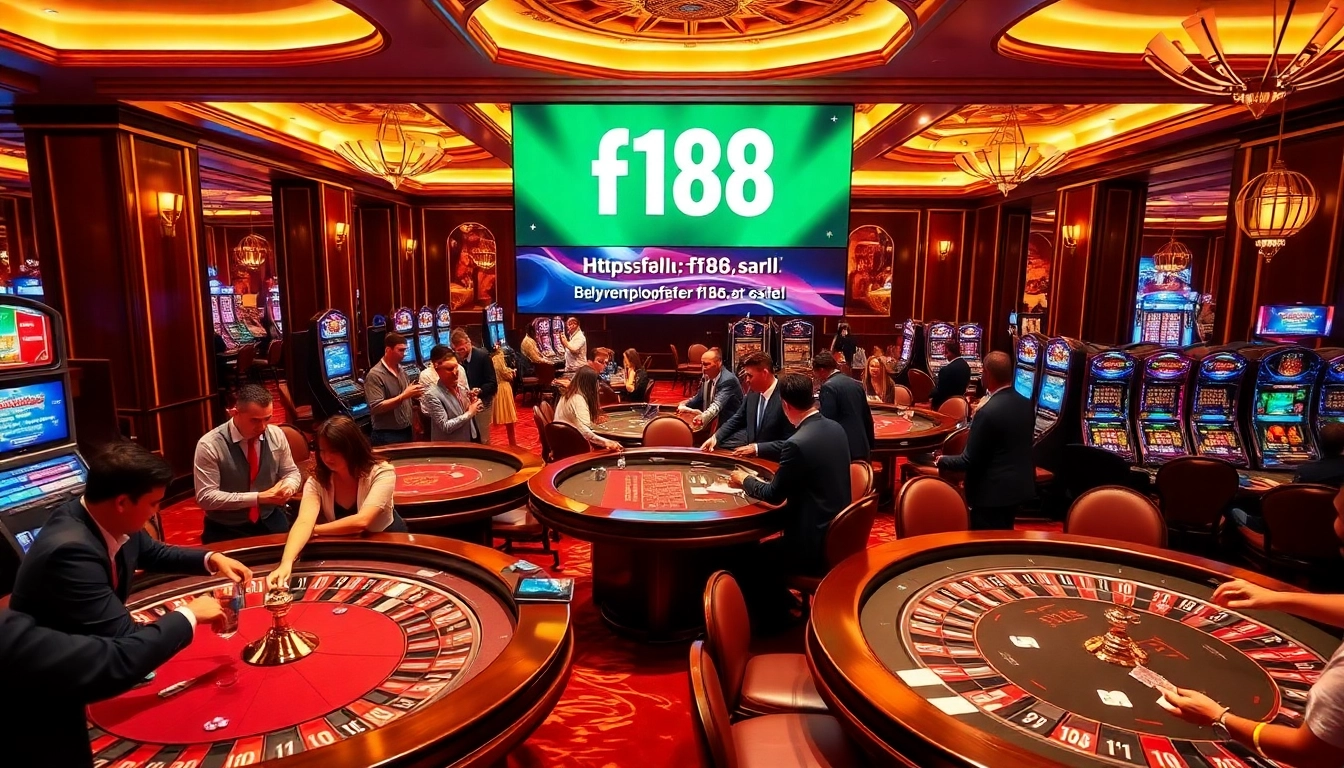 Experience thrilling gaming at https://f168.sarl/ with luxurious tables and excited players.