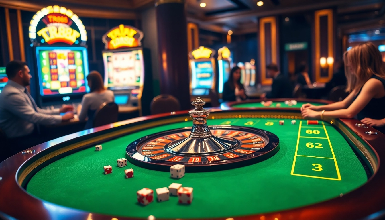Betting on roulette and poker strategies at the TR88 casino.