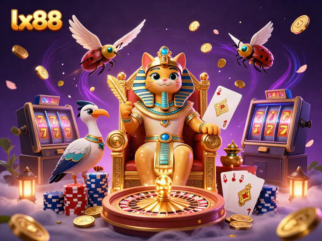 Experience the thrilling lx88 adventure with pharaoh cat, golden treasures, and casino excitement