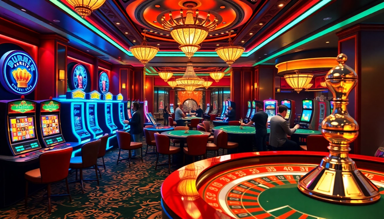 Experience thrilling gameplay at dom88.us.com, featuring epic casino tables and vibrant slot machines.