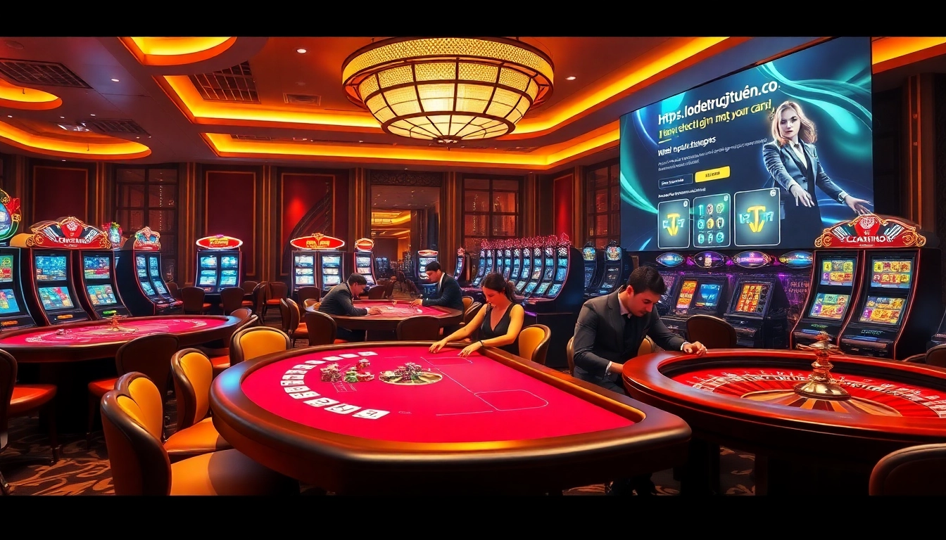 Experience high-stakes gaming excitement at https://lodetructuyen.co/ with luxurious tables and vibrant gaming action.