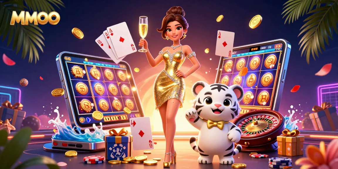 Experience MMOO’s thrilling online casino atmosphere with dynamic characters and vibrant gaming elements.