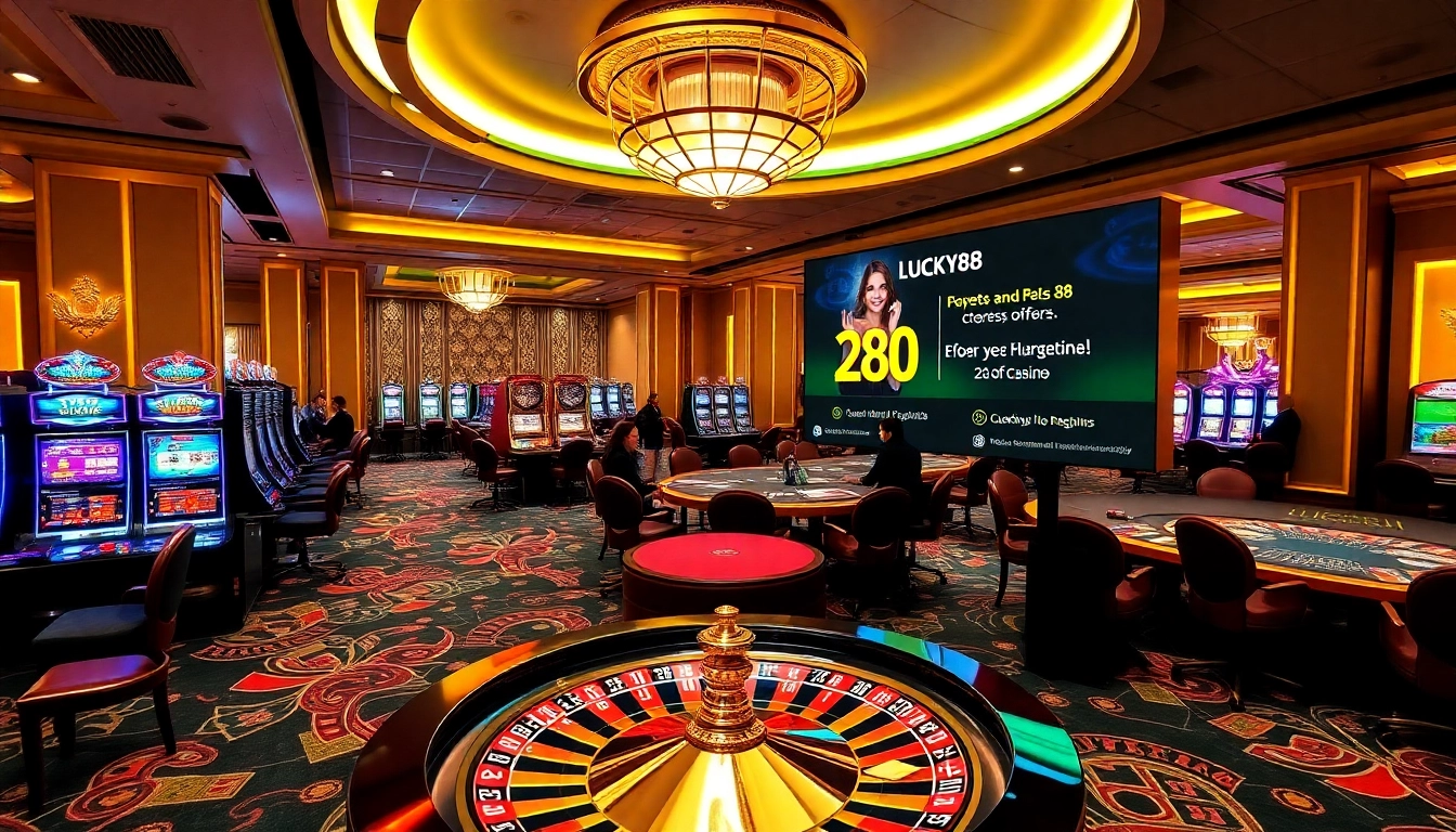 Experience the excitement of LUCKY88 with vibrant casino games and luxurious ambiance.