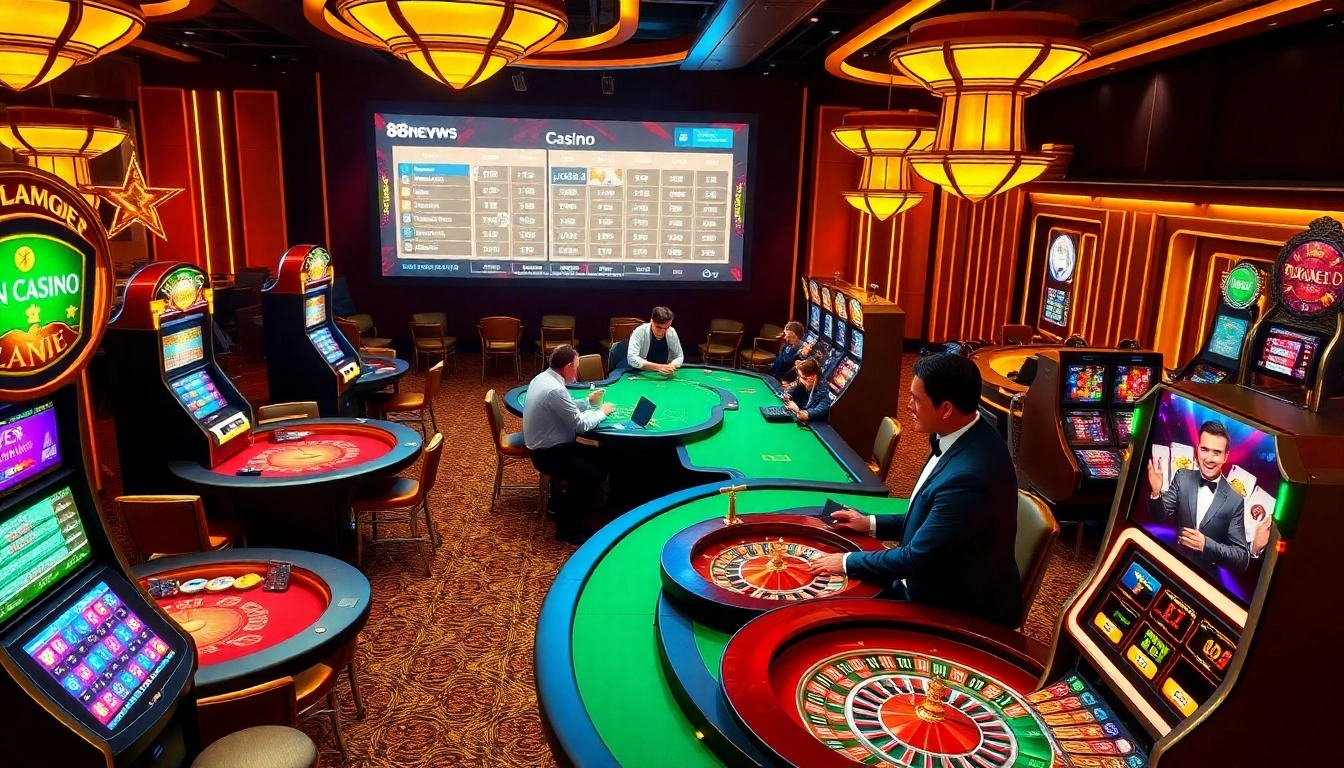 Excitement at 888newws.com with players enjoying a vibrant casino atmosphere.