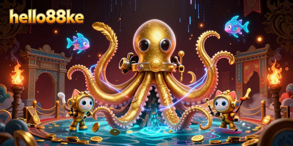 Engage in thrilling online gaming at hello88ke, featuring captivating underwater characters and gaming elements.