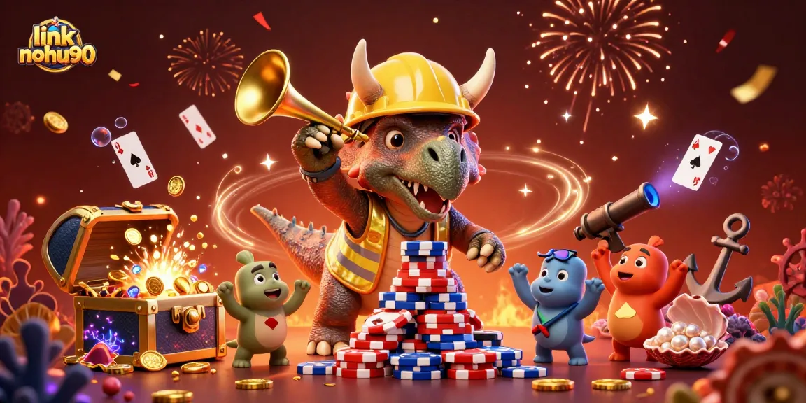 Win big with exciting games at link nohu90 featuring lively characters in a colorful casino scene.