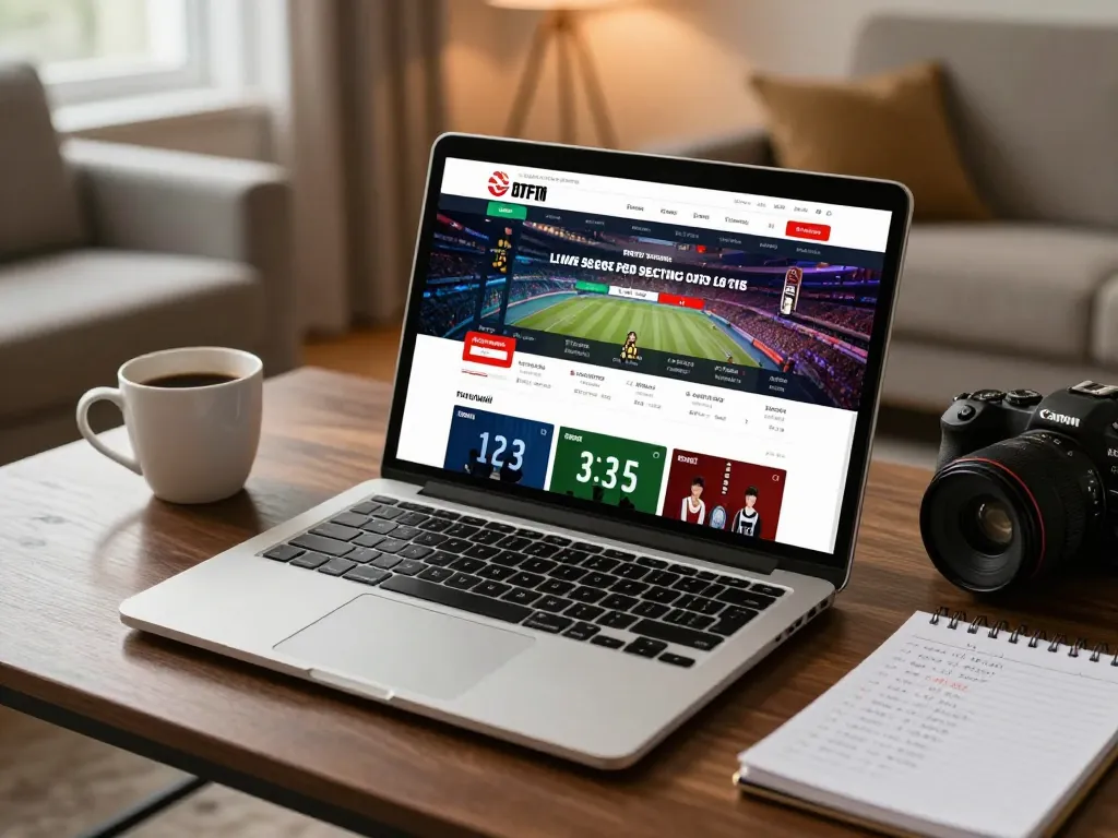 Okwintv user placing strategic bets on live sports events from the comfort of home