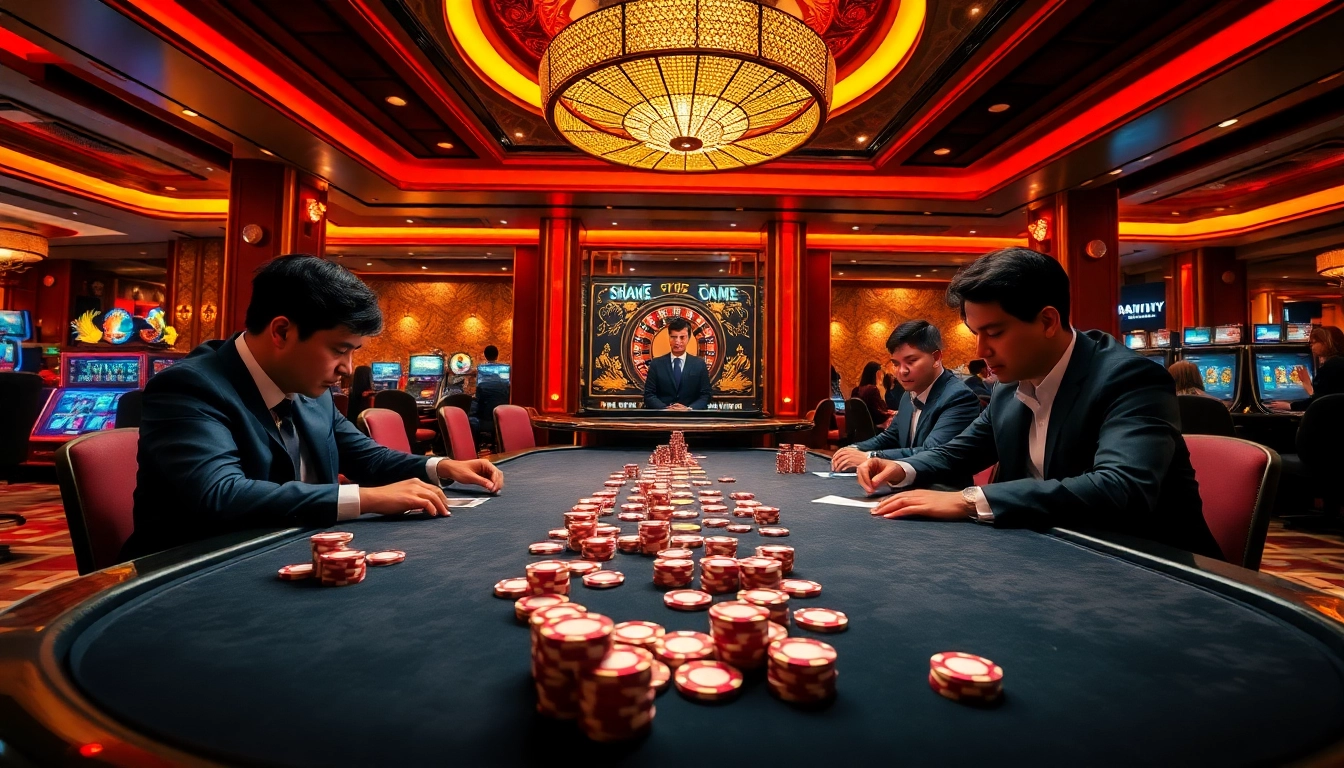 Experience thrilling moments at the 68 game bài table with vibrant poker chips and an exciting casino atmosphere.