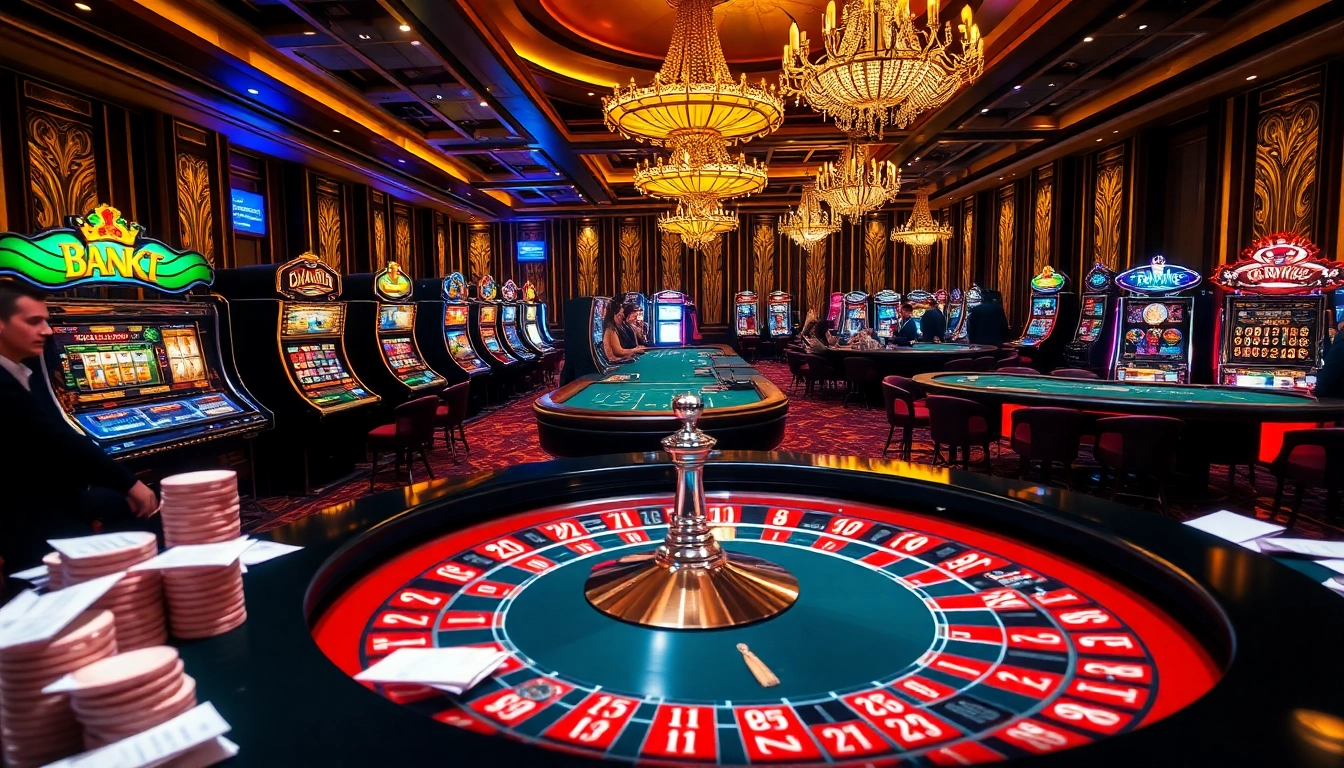 Experience thrilling casino action at motchillphim with dynamic roulette tables and vibrant slot machines.