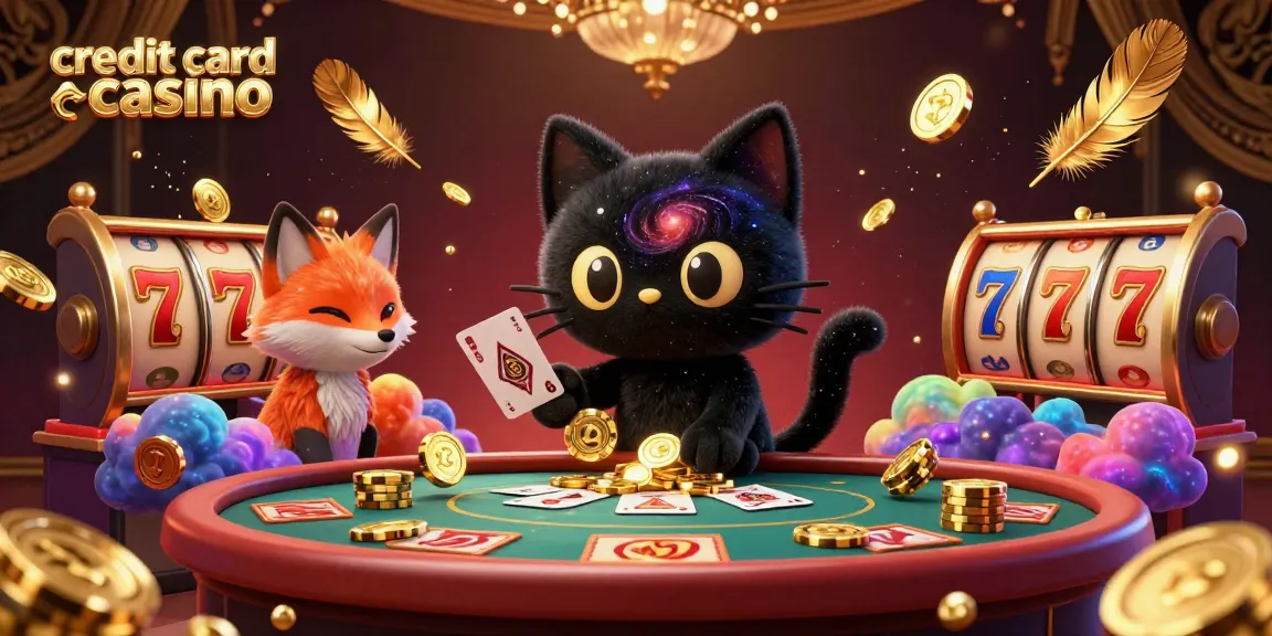 Experience the excitement at a credit card casino with thrilling slot action and cosmic companions!