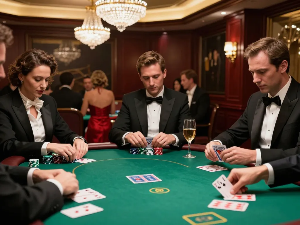 High-stakes poker game at a private venue showcasing intense players and luxury decor at https://www.mnm88.com/.