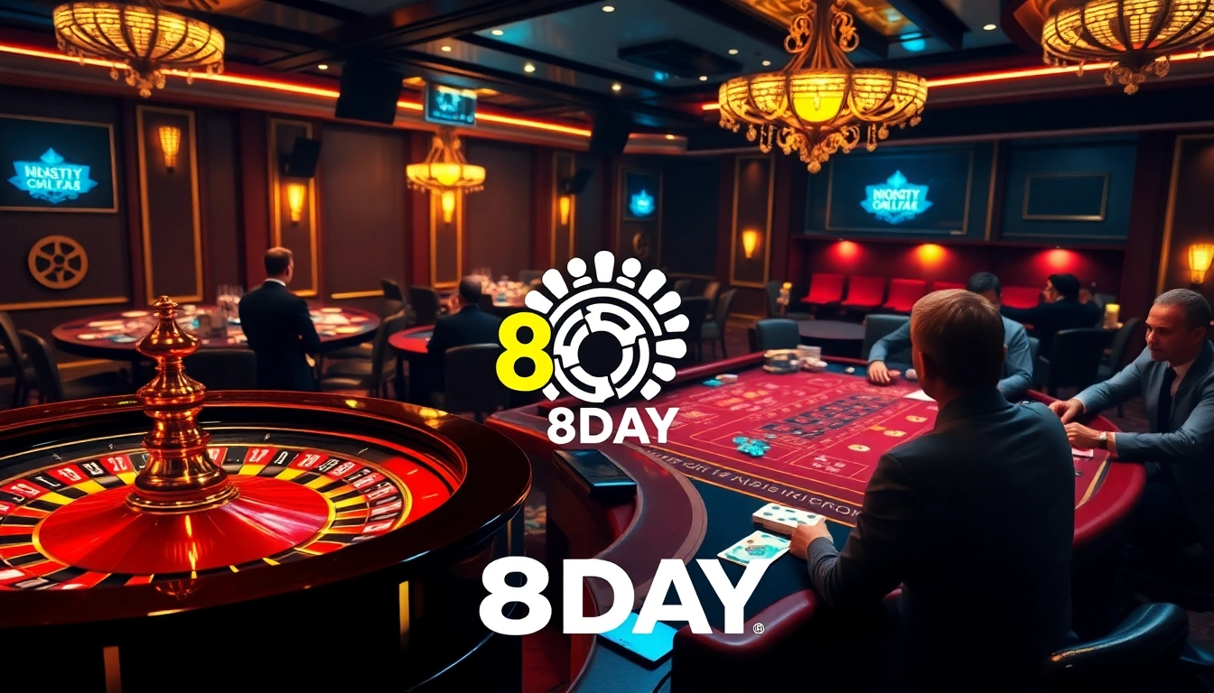 Experience thrilling gameplay at Nhà cái 8DAY with vibrant casino elements and strategic betting.