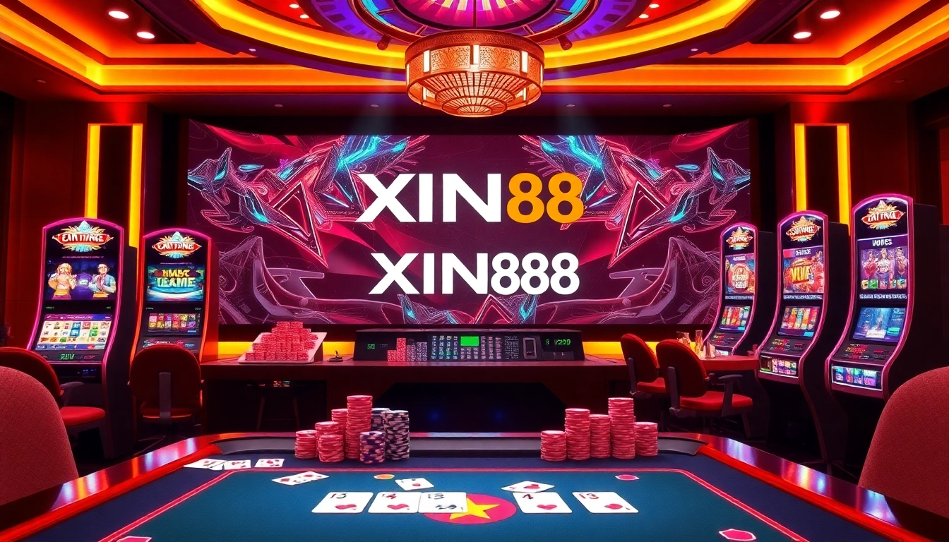 Cổng Game XIN88 offers an exciting online casino experience with vibrant gaming graphics and engaging interfaces.