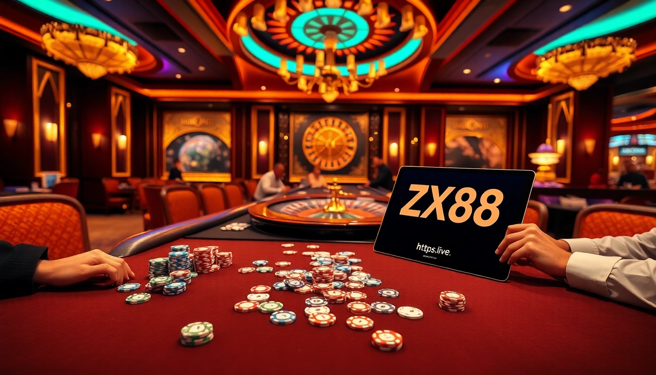 Experience the thrill of gaming at https://zx88.live/ with vibrant casino tables and engaging players.