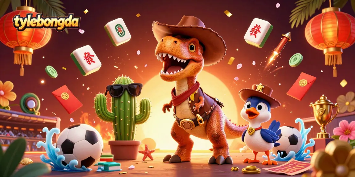 Experience exciting sports betting action with tylebongda, featuring dynamic characters and vibrant elements.