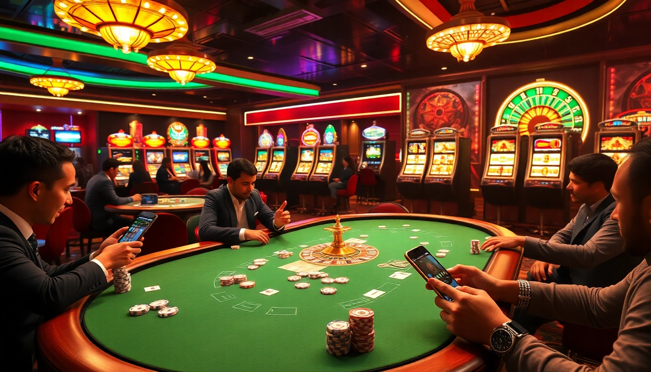 Players engaging in an exciting game at TR88 Com casino, featuring vibrant cards and professional poker chips.
