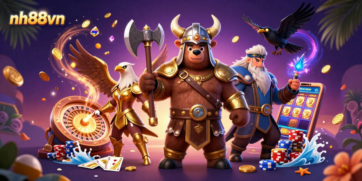 Experience thrilling gameplay at nh88vn with vibrant characters and dynamic casino elements.