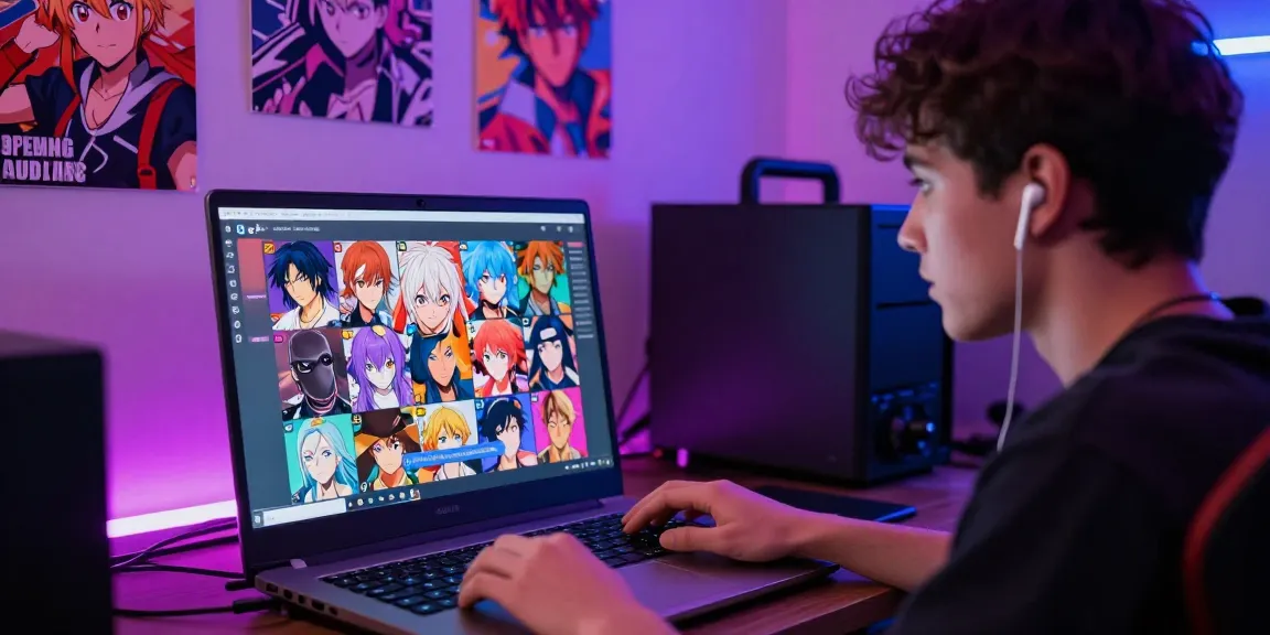 Engaging ecchi chat AI experience with anime characters on a colorful digital interface.