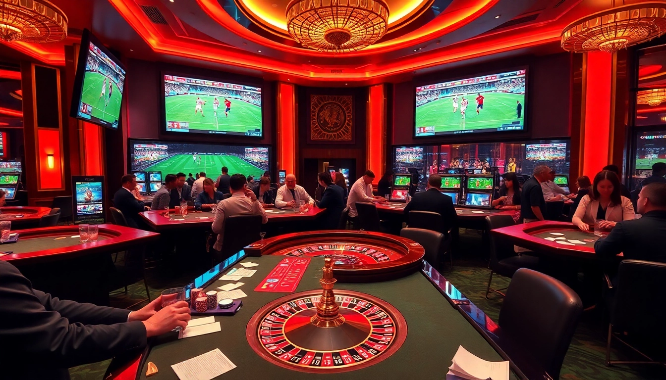 Experience high-energy betting on bóng đá lương sơn with luxurious casino ambiance and live screens.