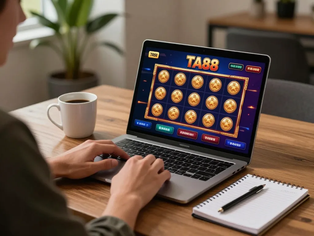 Link đăng ký TA88 for online gaming engagement at a cozy home setup