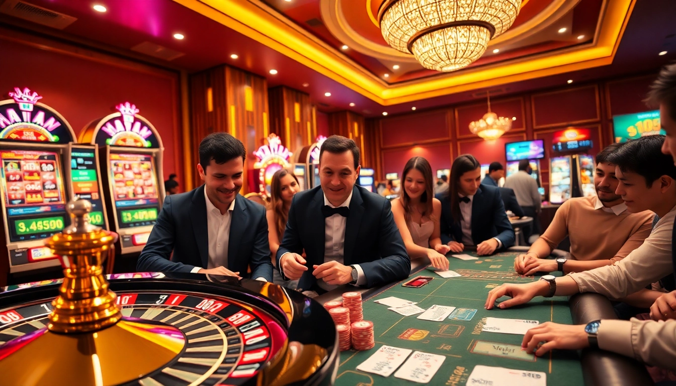 Experience the excitement of online gaming at https://lucky88j.world/ with vibrant casino visuals and engaging players.