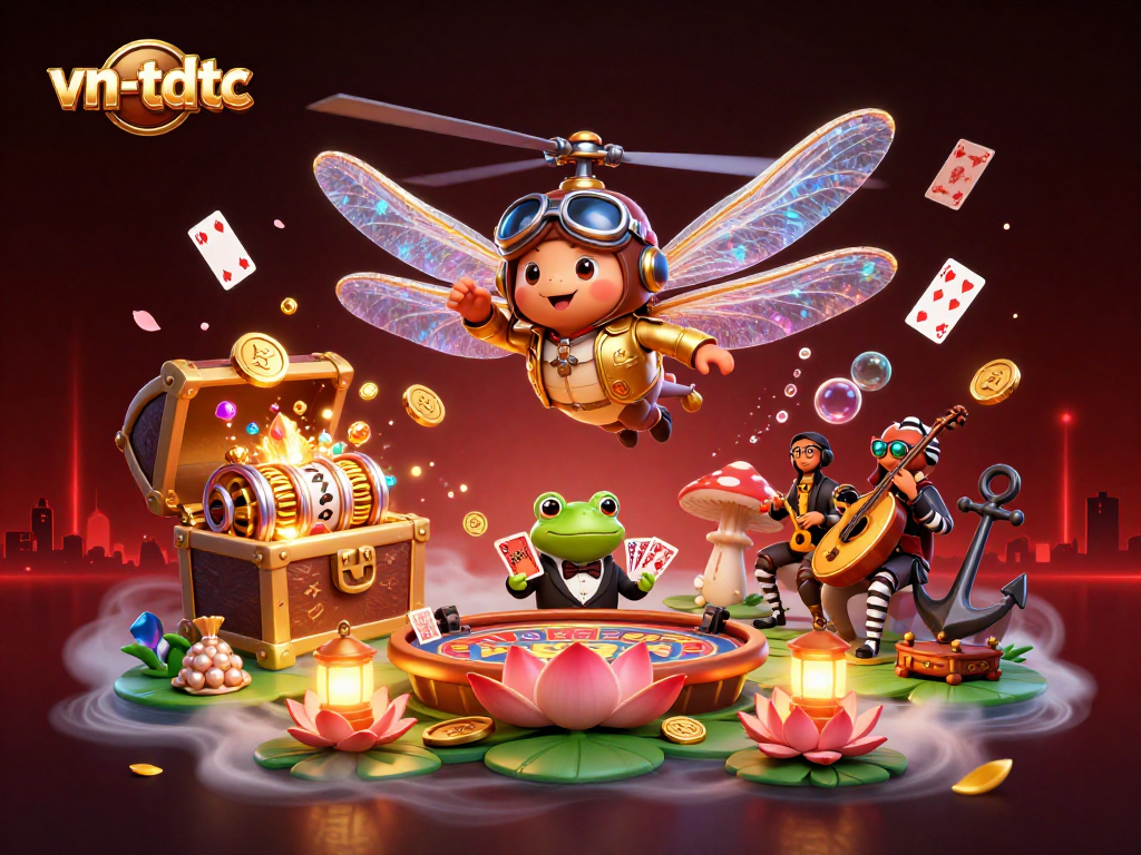 Experience winning slots strategies with vn-tdtc featuring a vibrant casino scene.