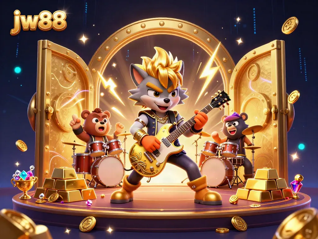 Experience thrilling gameplay at JW88 casino featuring vibrant character illustration and dramatic visuals.