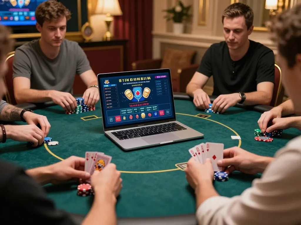 Engaging players in top online poker game on 789WIM platform with strategic decisions and competitive environment
