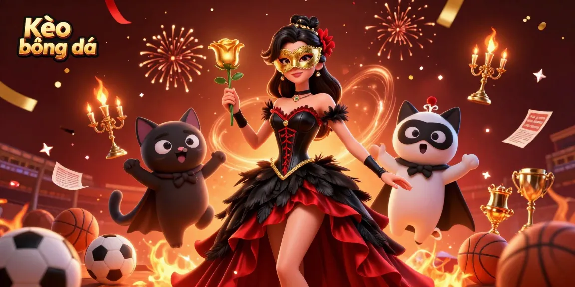 Engage in thrilling Kèo bóng đá action with sports betting elements and a captivating atmosphere.