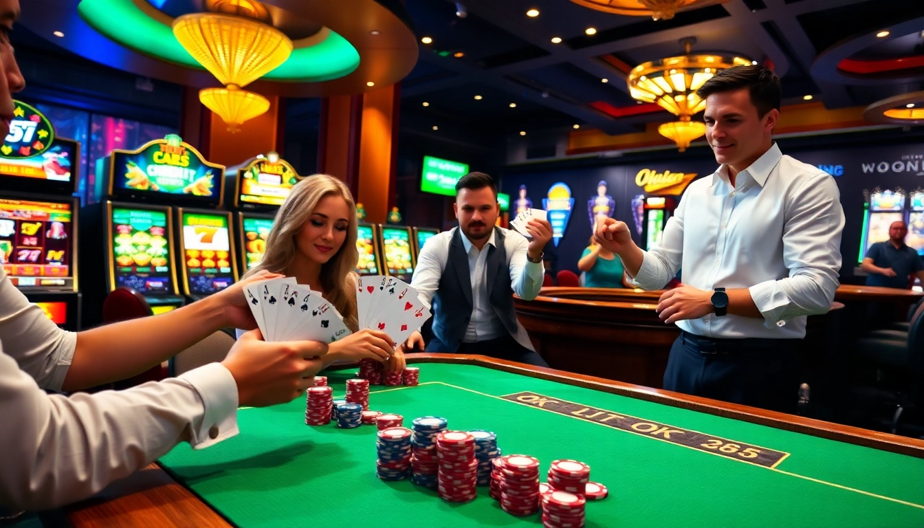 Experience the excitement of OK 365 casino with vibrant tables and thrilling gameplay.